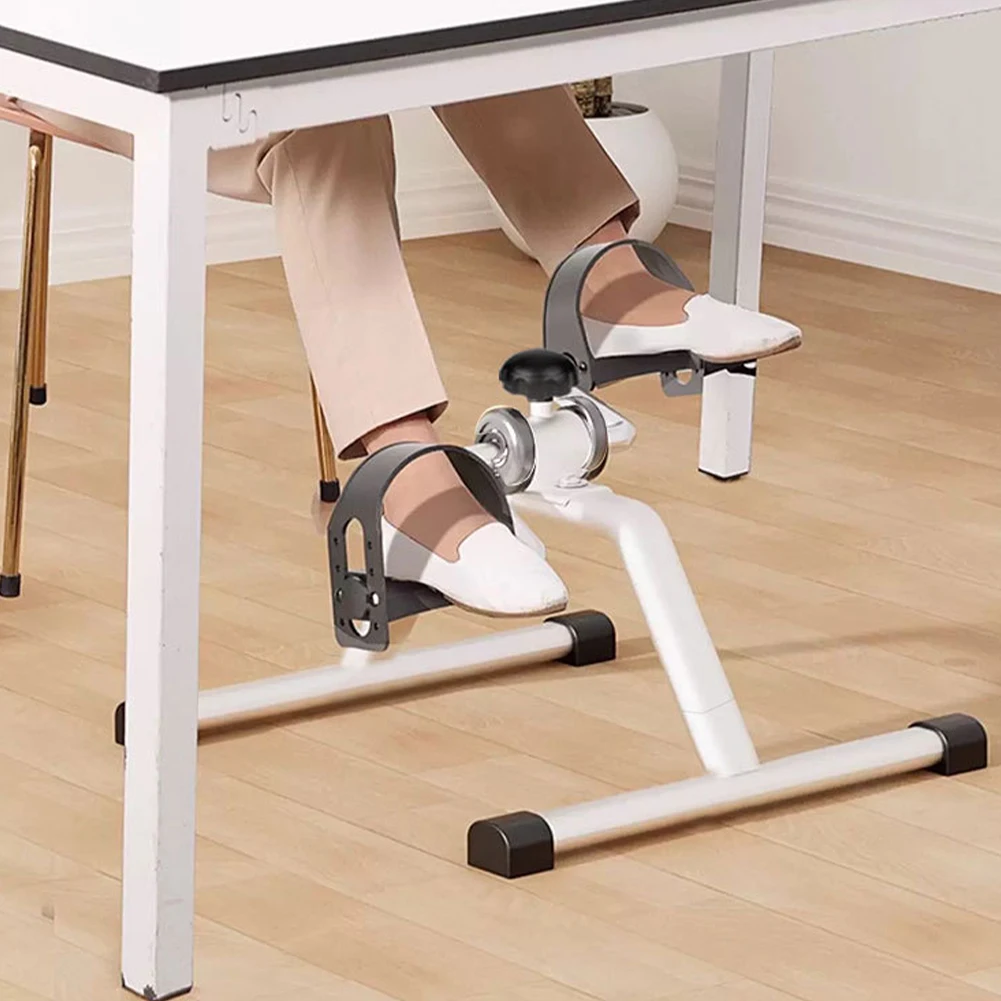 Mini Pedal Exerciser Exercise Bike Indoor Under Desk Bike Pedal Exerciser for Elderly Leg Rehabilitation Home Fitness Equipment - Image 2