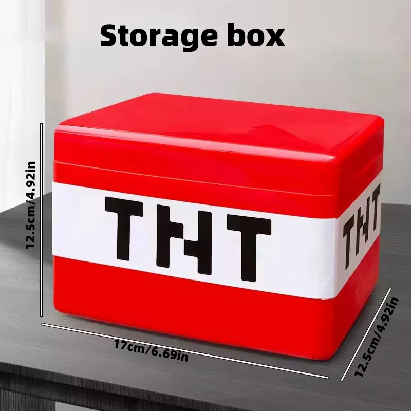 TNT Building Block Storage Box, Magnetic Building Blocks Toy, Building Block Set, Children's DIY Assembly Toy Building Blocks, - Image 3