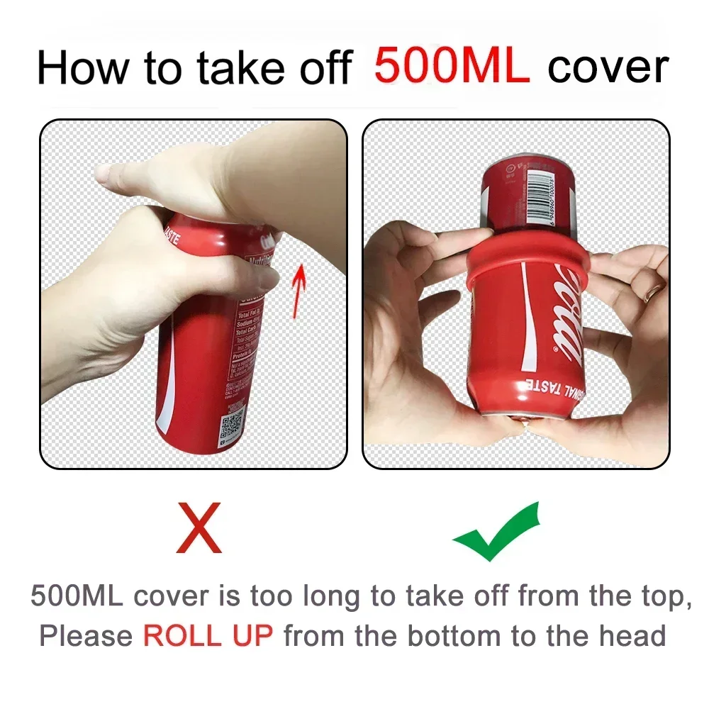 silicone beer can cover Bottle Sleeve hide a beer beer can Case for 330ml to 500ml cans suit for golf basketball park beach - Image 4