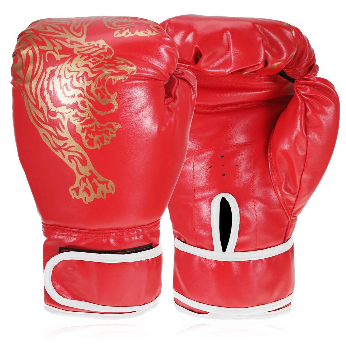 Adults Boxing Gloves Breathable PU Leather Fighting Gloves Kids Boxing Training Kickboxing Gloves for Gym Indoor Outdoor Sport - Image 2