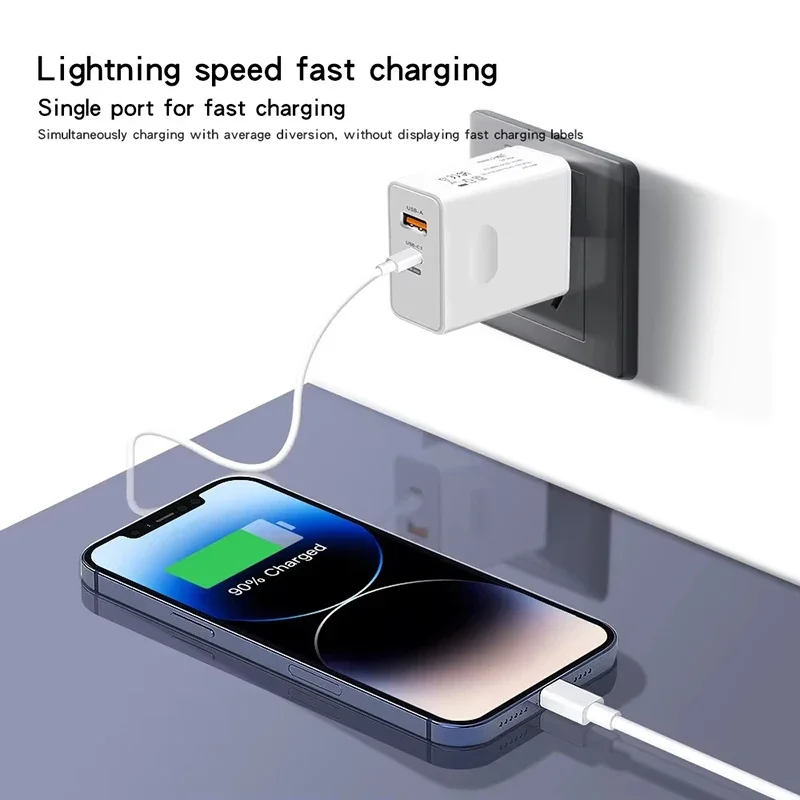 Xiaomi 120w Super Fast Charging GaN Head Flash Charging EU US UK Mobile Phone Charger Suitable For Apple Xiaomi Huawei Samsung - Image 2