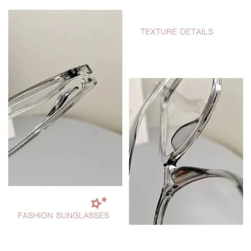 Round Eyewear Transparent Computer Glasses Frame Women Men Anti Blue Light Blocking Glasses Optical Spectacle Eyeglass - Image 2