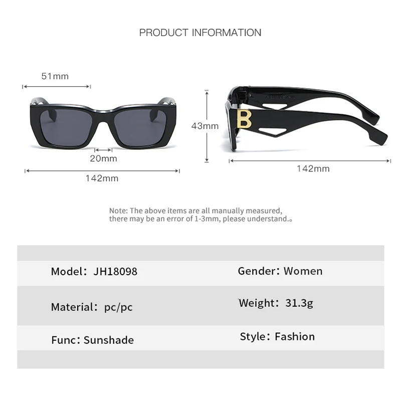 Fashion Cat's Eye Sunglasses Women Vintage Brand Design Square Sun Glasses Men UV400 Female Outdoor Travel Glasses Óculos De Sol - Image 4