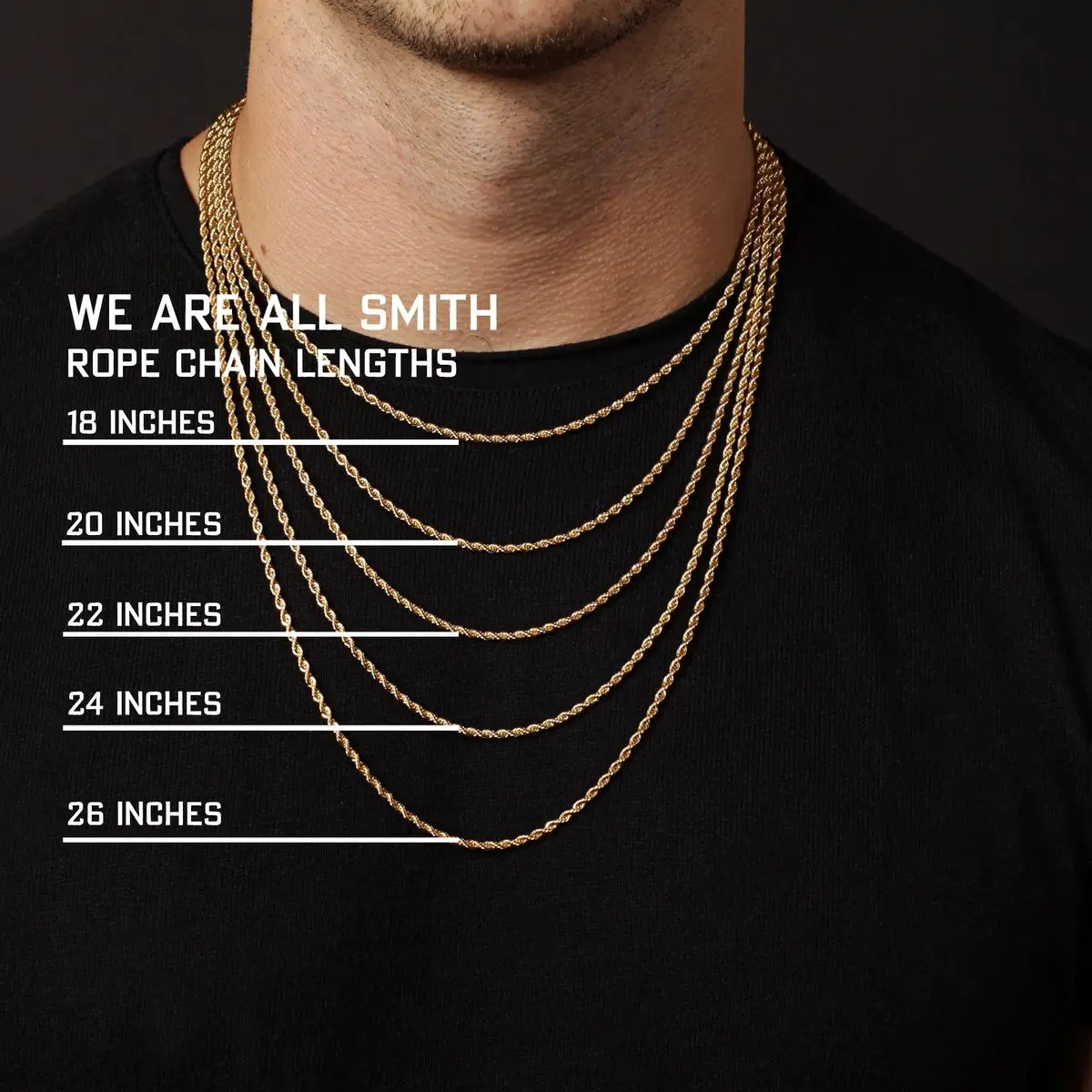 Ropes Long Necklace for Men Women,Stainless Steel Minimalist Twist Rope Chain Necklace,Punk Gold Silver Black Color 2 TO 5mm - Image 5