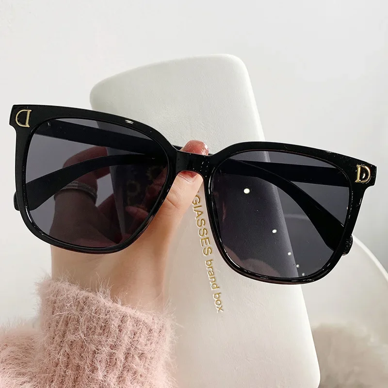Fashion Oversized Sunglasses New Woman Vintage Square Sun Glasses Female Big Frame Gradient Shades Oculos De Sol - Image 2
