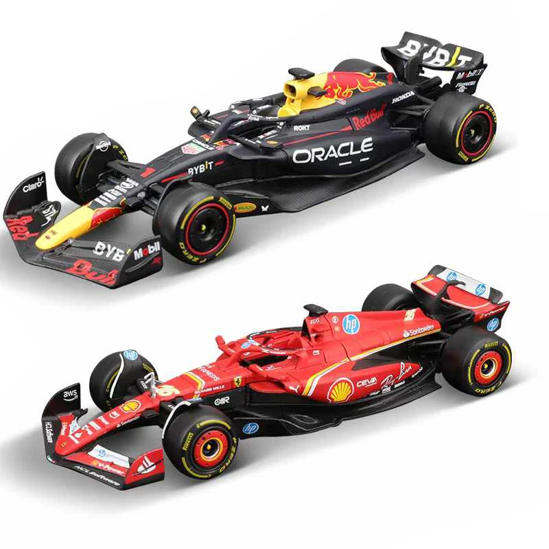 Bburago 1:43 F1 2024 Red Bull Racing TAG Heuer RB20 Ferrari SF24 Racing Alpine A524 McLaren MCL60 Monaco F1 MCL38 Formula Car - Image 5