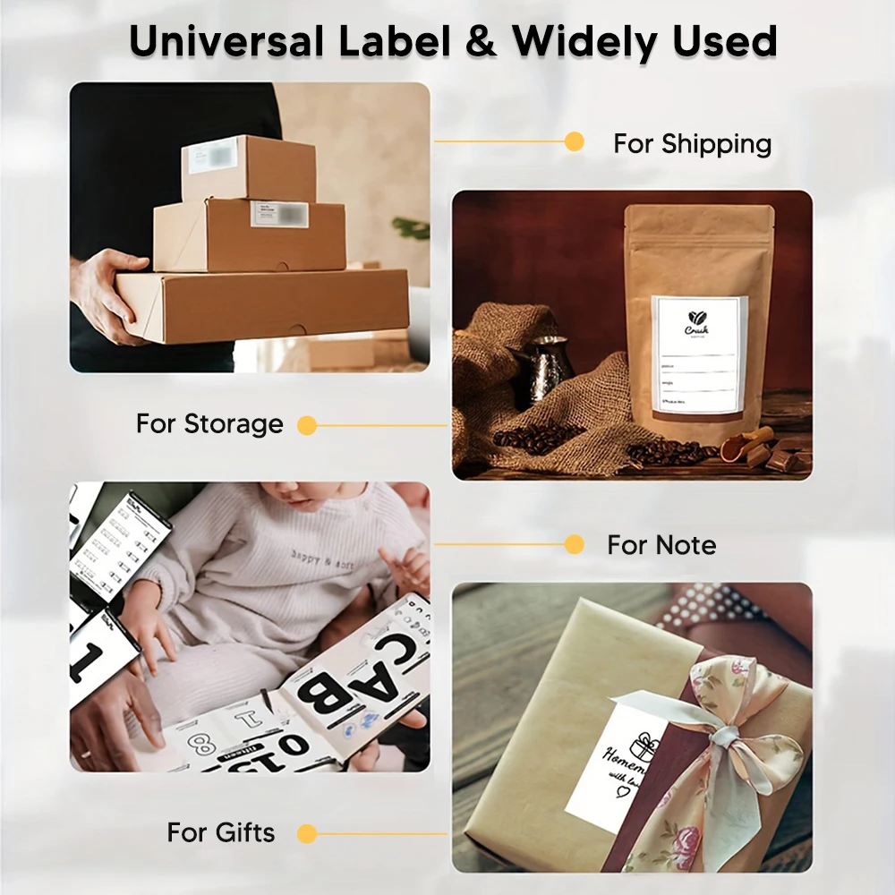 4*6 Inch Shipping Thermal Label 500sheets Per stacked Thermal Label Adhesive Stickers Thermal Postage BPA Free For D100 D200 - Image 5