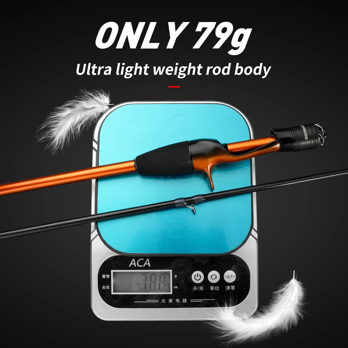 Johncoo Fishing Rod for Casting Jigging Rod 1.7m M ML Jigging Rod Powerful Titanium Tip Rubber Tail Octopus Boat Rod - Image 5