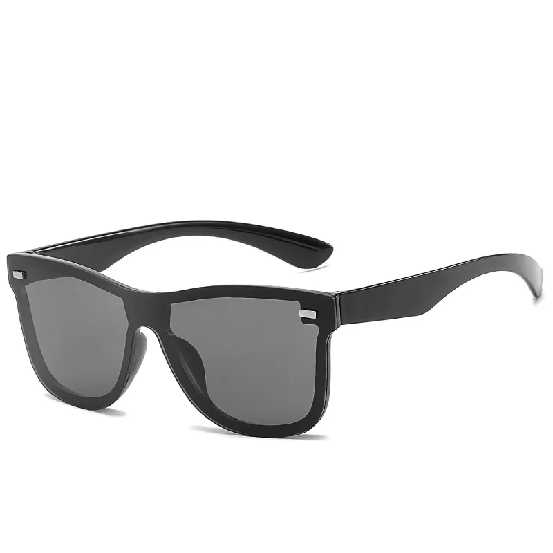 One Pine Flash Sunglasses Men Women Cycling Flat Lens Rivets UV400 Sun Glasses Reflective Shades - Image 2