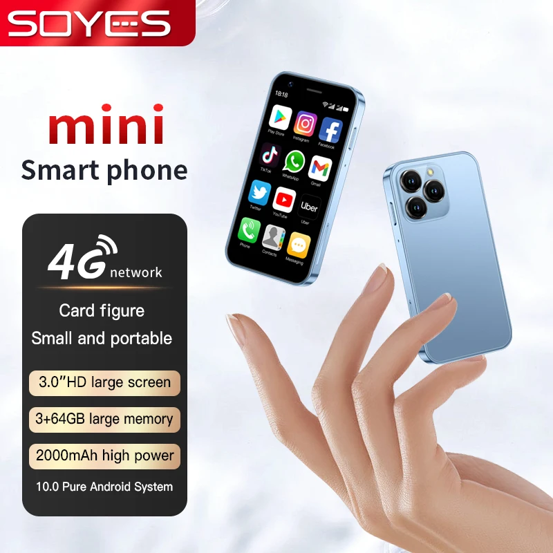 Top Selling SOYES XS16 mini 4G Smartphone 3.0inch 3GB RAM 64GB ROM Android 8.0 5MP Camera Dual SIM With Play Store WhatsAPP - Image 6