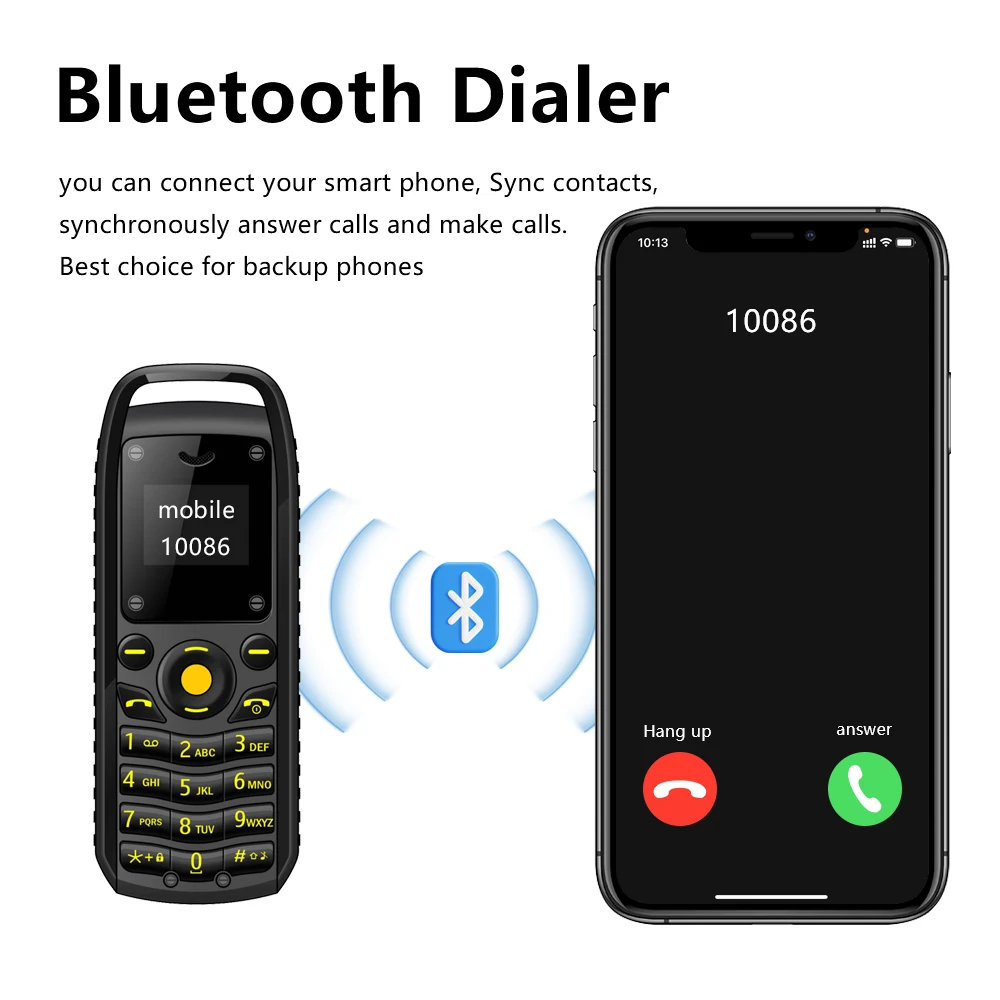 SERVO B25 Button Mini Mobile Phone 2 SIM Standby Bluetooth Dialing Surround Wear Blacklist Smallest Backup Cellphones for Sports - Image 6