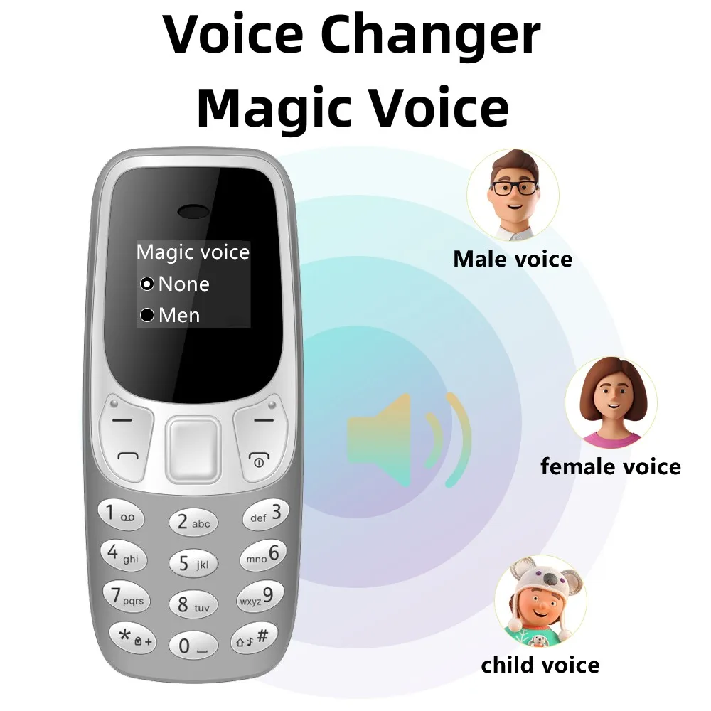 SERVO Small Mobile Phone Bluetooth Dialer Magic voice Low Radiation Telephone Call Recording 2/3 SIM GSM Unlocked Mini Cellphone - Image 5
