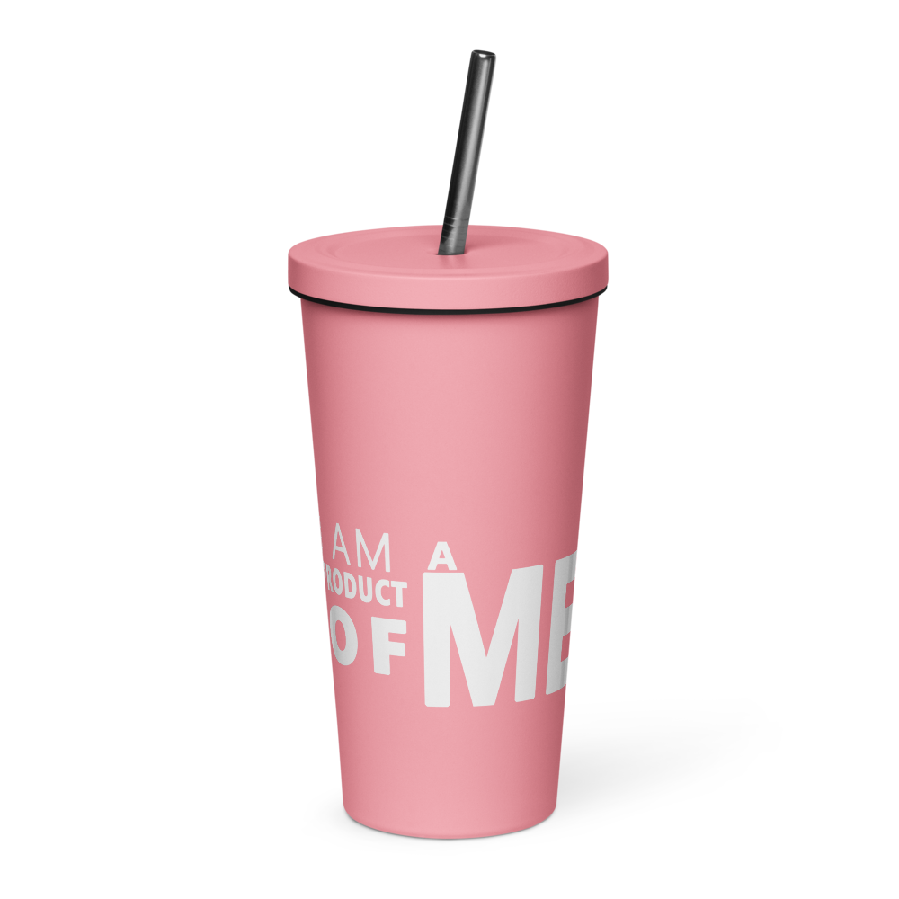 I Am A Product of Me (APOM) Insulated tumbler with a straw - Image 2
