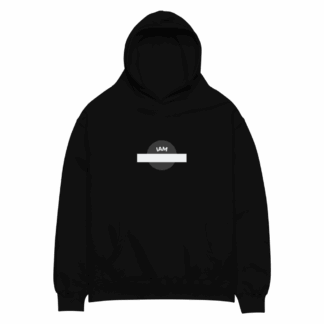 I AM A PRODUCT OF ME Oversized Hoodie in Cotton Fleece with Kangaroo Pocket and Logo