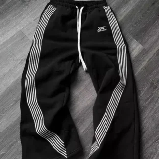 Y2k Embroidered Black Gray Casual Pants Camo Functional Tactical Functional Men's Women's Premium Jogging Drawstring Sweatpants