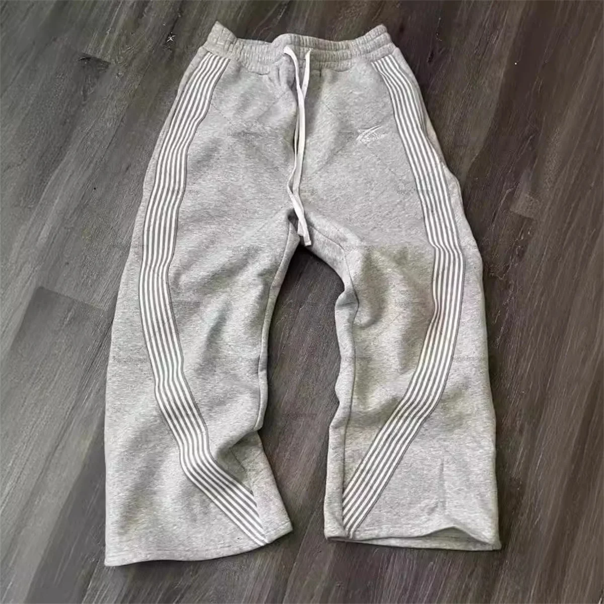 Y2k Embroidered Black Gray Casual Pants Camo Functional Tactical Functional Men's Women's Premium Jogging Drawstring Sweatpants - Image 2