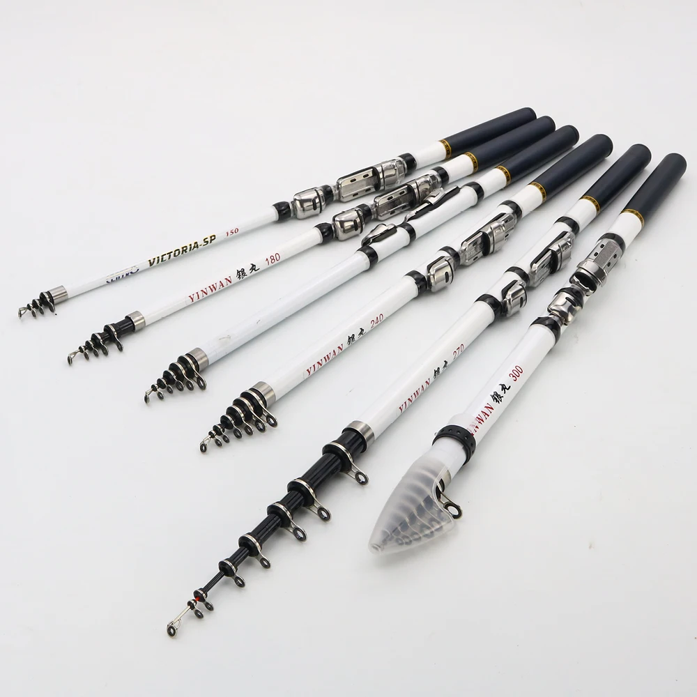 Telescopic Rock Fishing Rod Spinning Fly Carp Feeder Carbon Fiber Pesca 3M 2.7M 2.4M 2.1M 1.8M 1.5M Mini Travel Rod Reel Seat - Image 2
