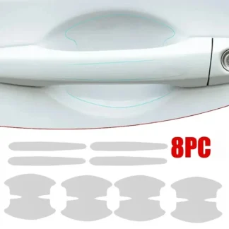 8pcs/set of door handle stickers, scratch-resistant handles, bowl stickers, decorative films, car protective equipment