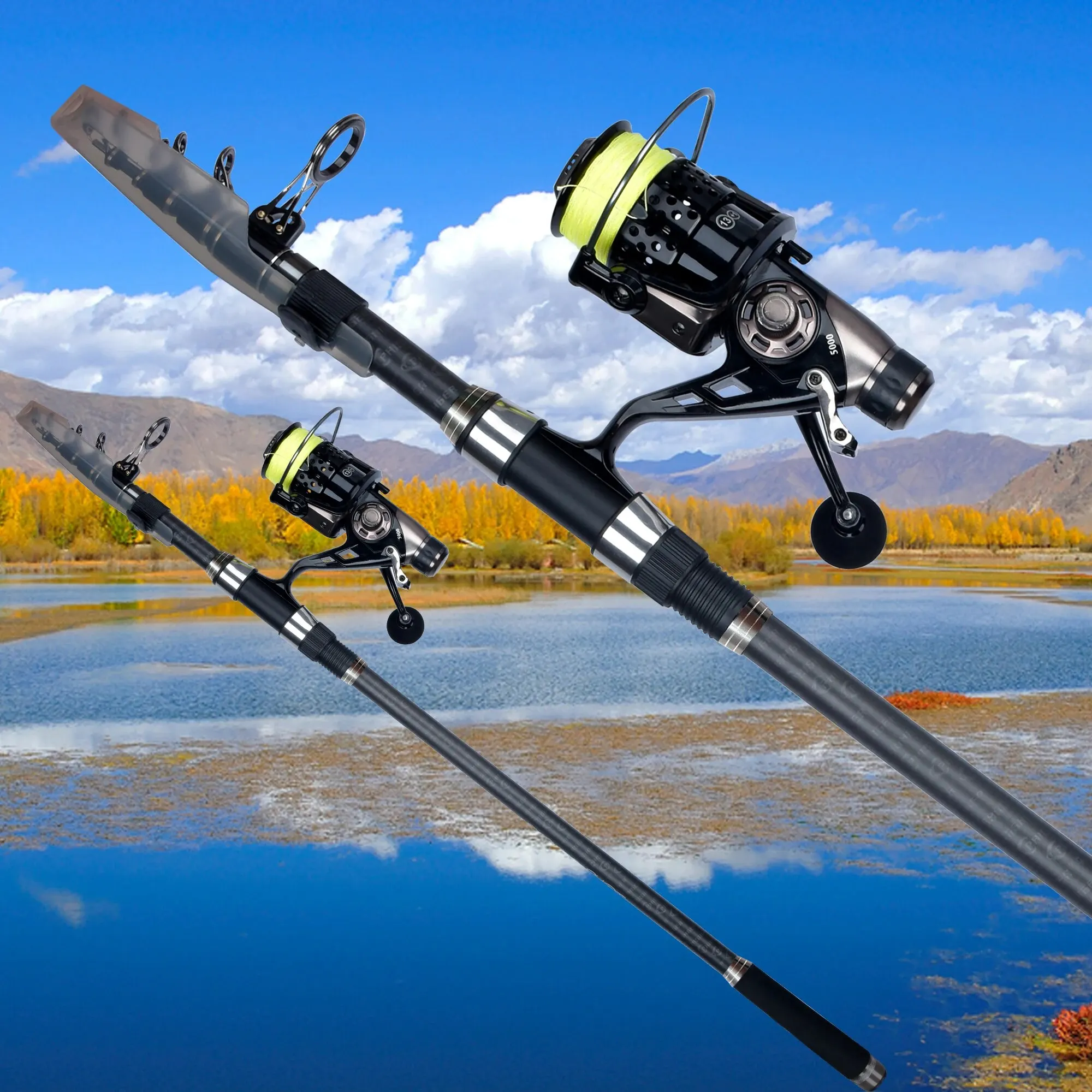 PHISHGER Telescopic Surf Spinning Rod 3.6/4.2/4.5m Power80-150g 30T Carbon Travel Surfcasting Shore Casting Biutifu Fishing Pole - Image 7