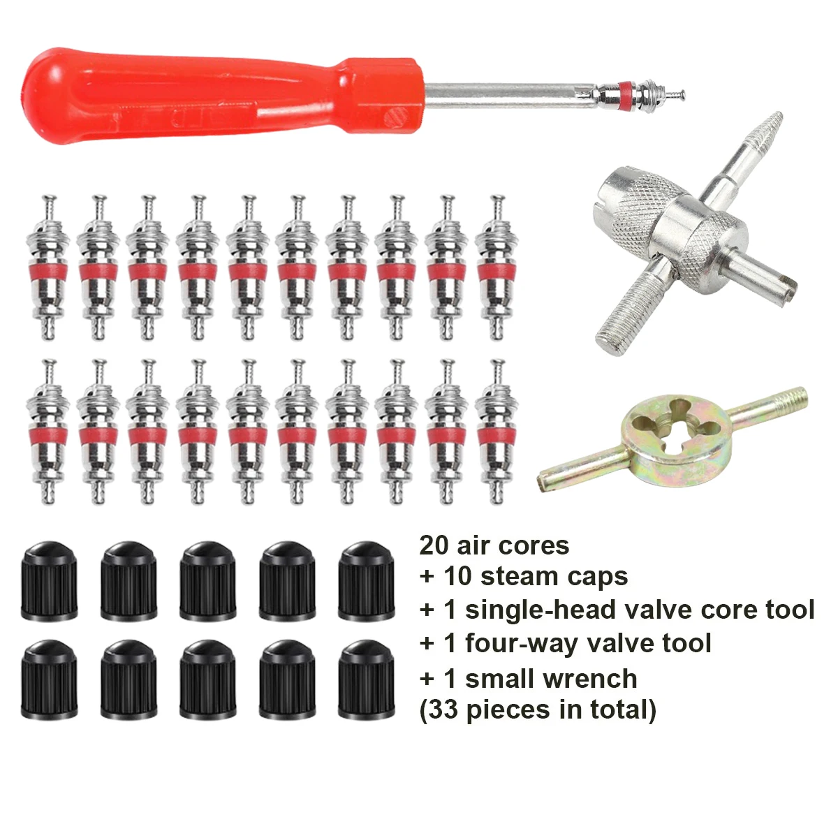 Car Bicycle Slotted Handle Tire Valve Stem Core Remover Screwdriver Tire Repair Install Tool Kit Auto Motorcycle Accessories - Image 8