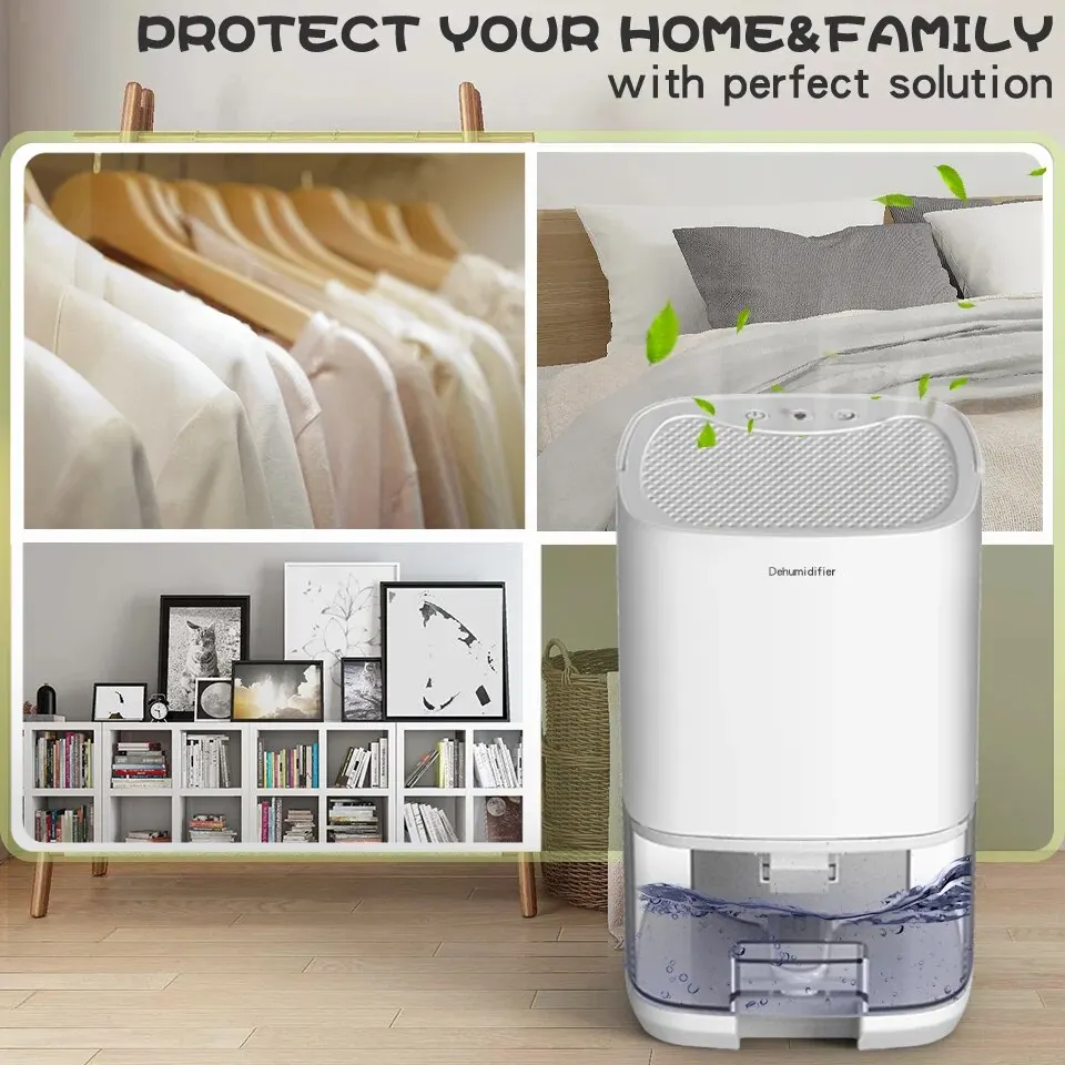 Portable Dehumidifier for Air Filter Home Mini Dehumidifier Bedroom Office Silent Moisture Absorption Small Dehumidifier - Image 6