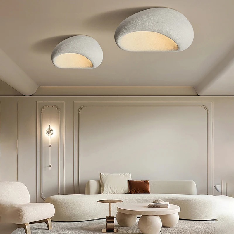 Nordic Wabi Sabi Led Ceiling Lamps Minimalist Ceiling Light for Living Room Modern Bedroom Home Decor ceiling chandelier Fixture - Image 2