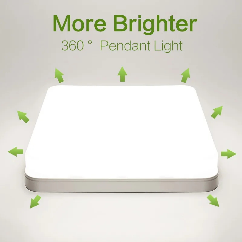 MARPOU Square Led ceiling lamp bedroom lighting Neutral white cold white warm white 48W 36W 24W 18W led ceiling light room - Image 3