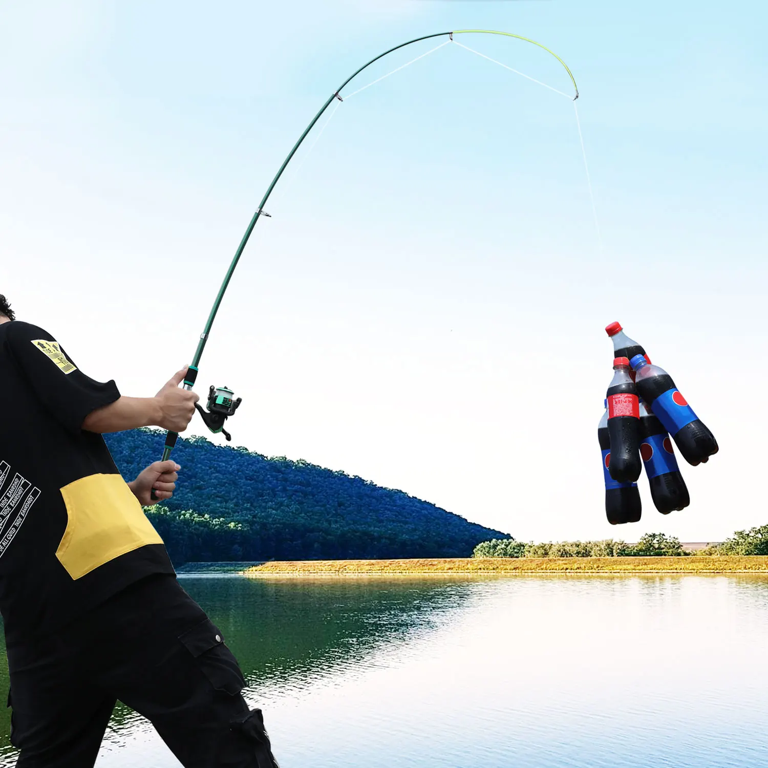 Sougayilang 1.8M Spinning Fishing Rod M Power Children Fishing Rod Telescopic Rock Fishing Rod Carp Feeder Rod Surf Beginner Rod - Image 6