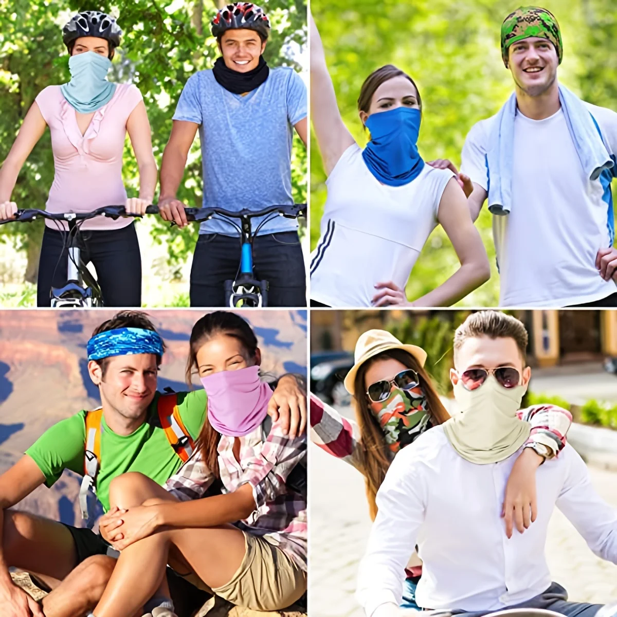 Outdoor UV Protection bandana Scarf Neck Warmer Multifunctional Fishing Hiking Cycling Face Head Wrap Cover Bandana Headband Cap - Image 6