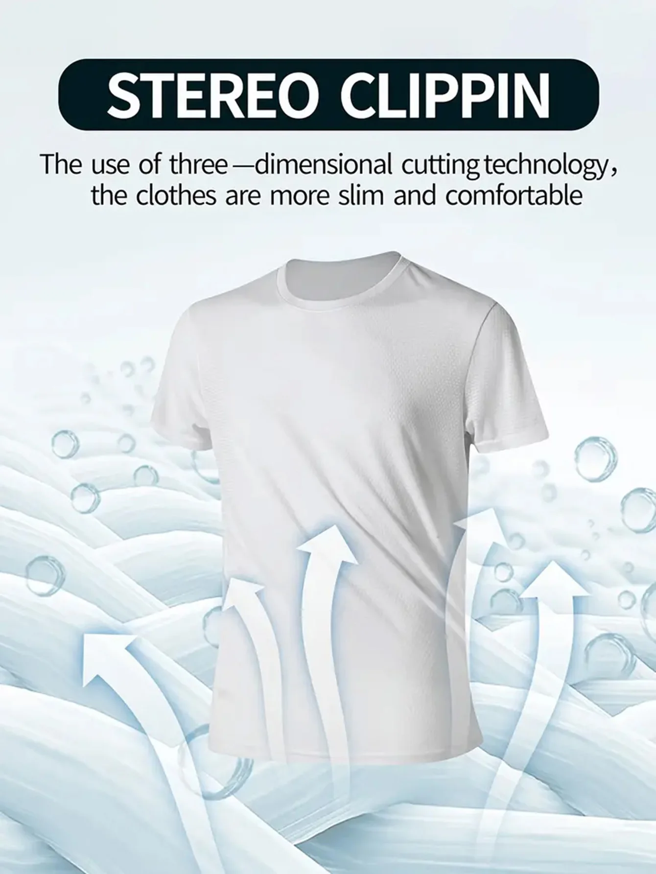 Round Neck T-Shirt 7-Piece White Ultra-Light Men's Quick-Drying Breathable Sweat-Absorbent Shirt Suitable for Fitness Gym and Ru - Image 4