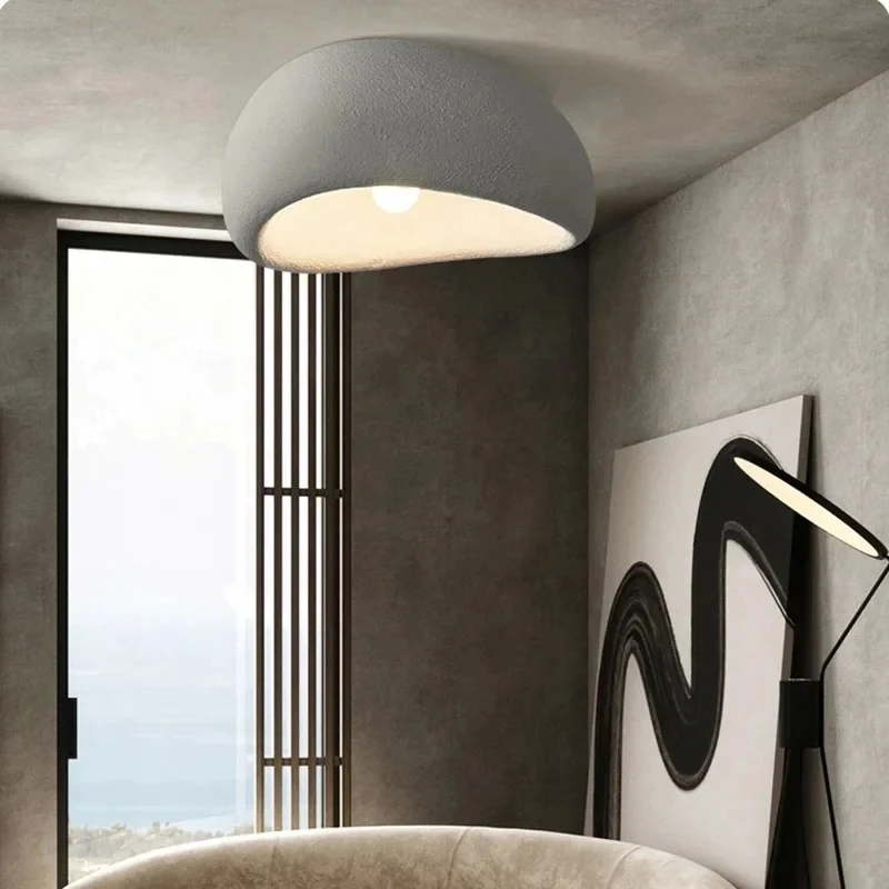 Nordic Wabi Sabi Led Ceiling Lamps Minimalist Ceiling Light for Living Room Modern Bedroom Home Decor ceiling chandelier Fixture - Image 4