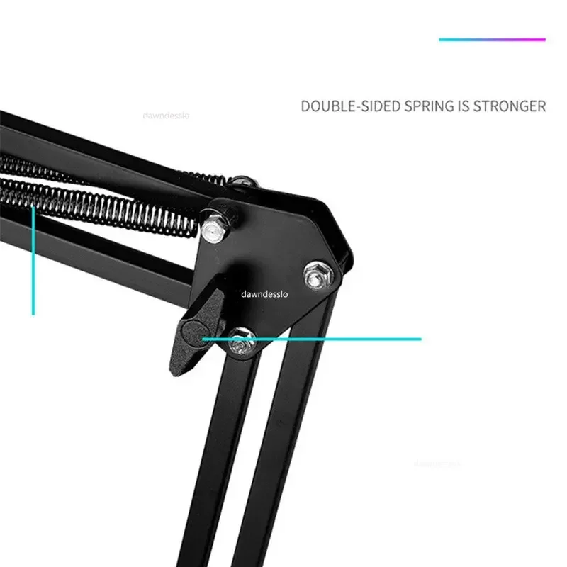 Adjustable Microphone Suspension Boom Scissor Arm Stand for K669 K670 K658 K678 K690,Compact Mic Stand for Broadcasting - Image 6