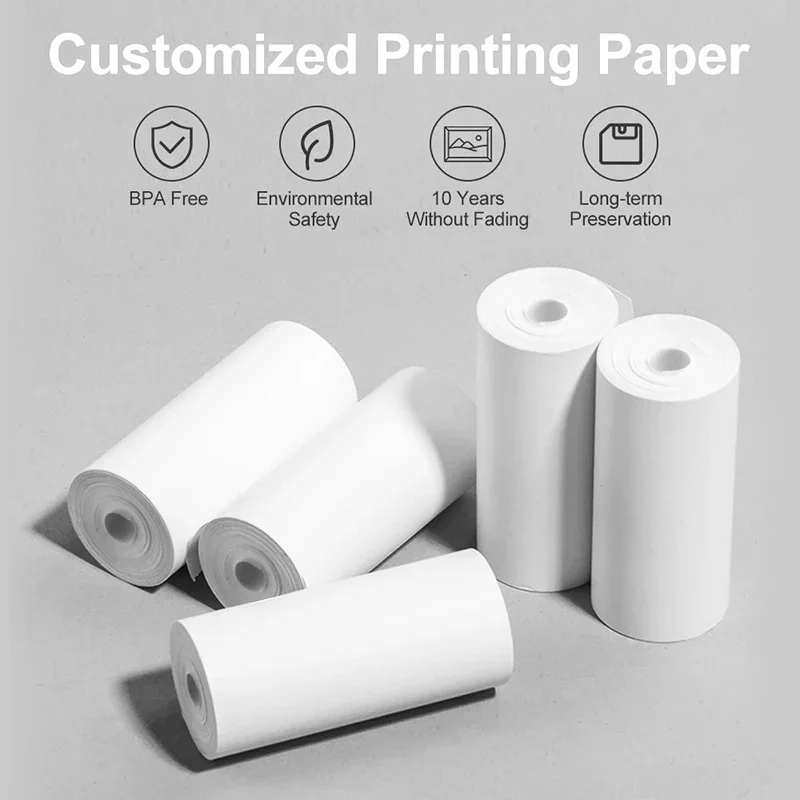 16 Rolls Thermal Paper 57x25 Mm Printing Label Roll for Mobile POS Photo Printer Cash Register Rolling Paper Office Stationery - Image 2