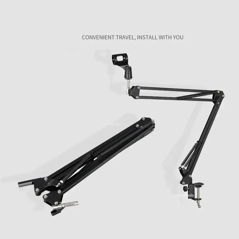Adjustable Microphone Suspension Boom Scissor Arm Stand for K669 K670 K658 K678 K690,Compact Mic Stand for Broadcasting - Image 5