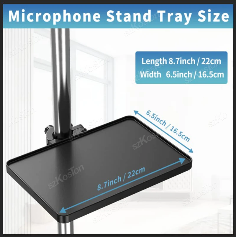 Universal Microphone Stand Tray High Quality Plastic Recording Sound Card Tray Live Streaming Music Stand Studio Mic Accessories - Image 5