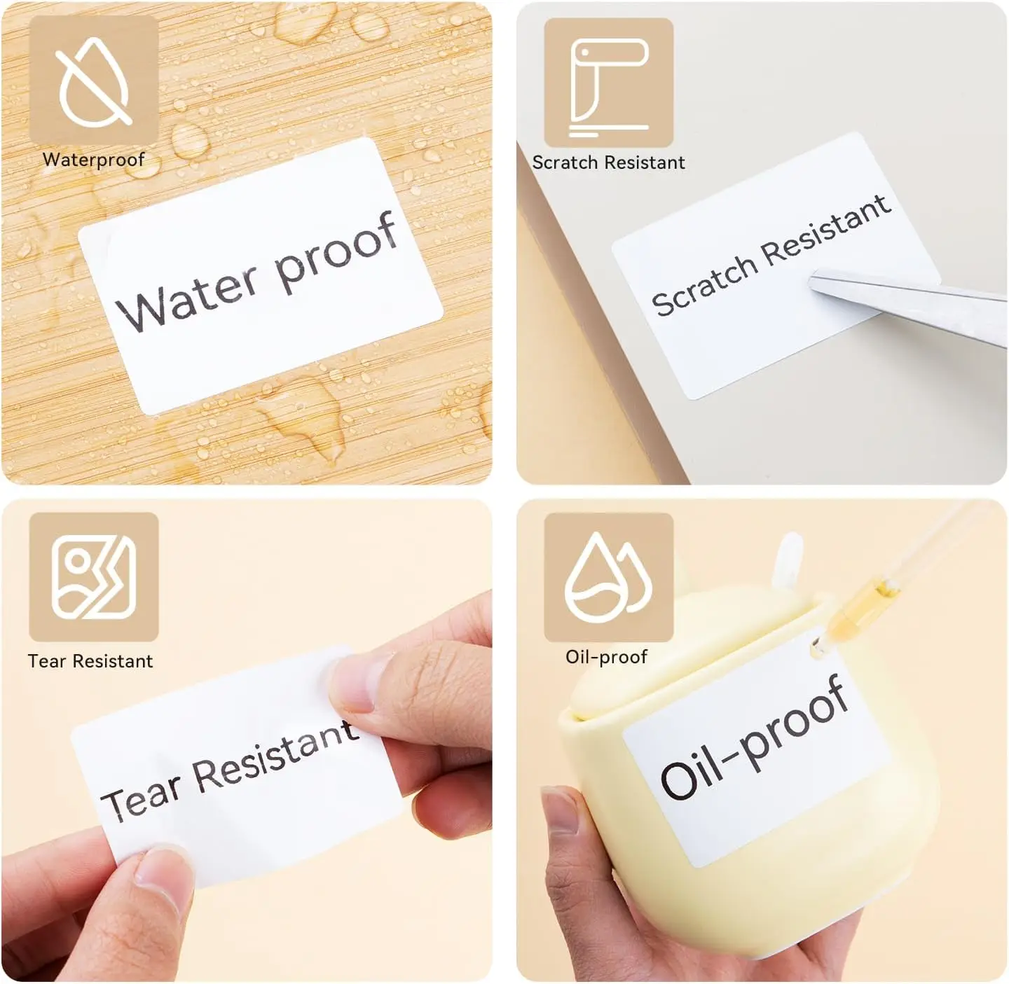 NiiMBOT B21 B1 B203 B3S Round White Transparent Label Sticker Self-adhesive Thermal Waterproof Number Cake Sealing Sticker Paper - Image 3