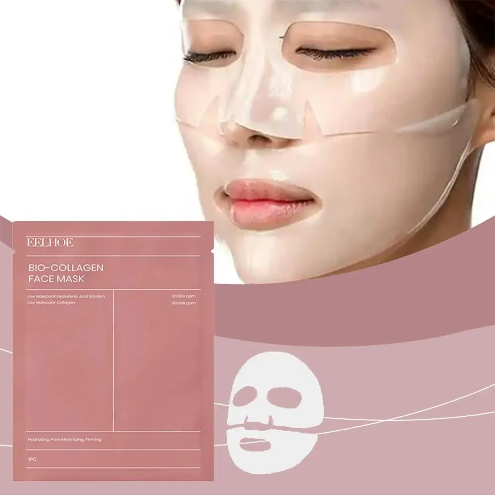 1/5/10PCs Bio Collagen Face Mask Shrink Pores Deep Hydrating Overnight Mask Moisturizing Refreshing Brightening Face Skin Care - Image 8