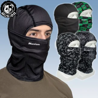 Musion Original Balaclava Mask Motorcycle Fashion Print Face Mask Bandana Headband Scarf Outdoor Sports Riding