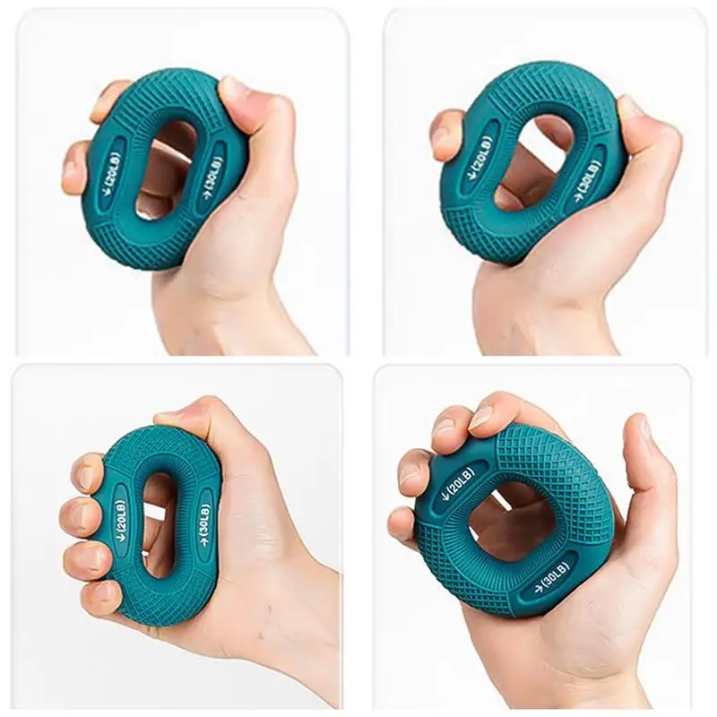 Silicone Finger Gripper Ring Hand Muscle Strengthener Ring Wrist Finger Trainer Exercise Carpal Expander Workout Fitness Device - Image 5