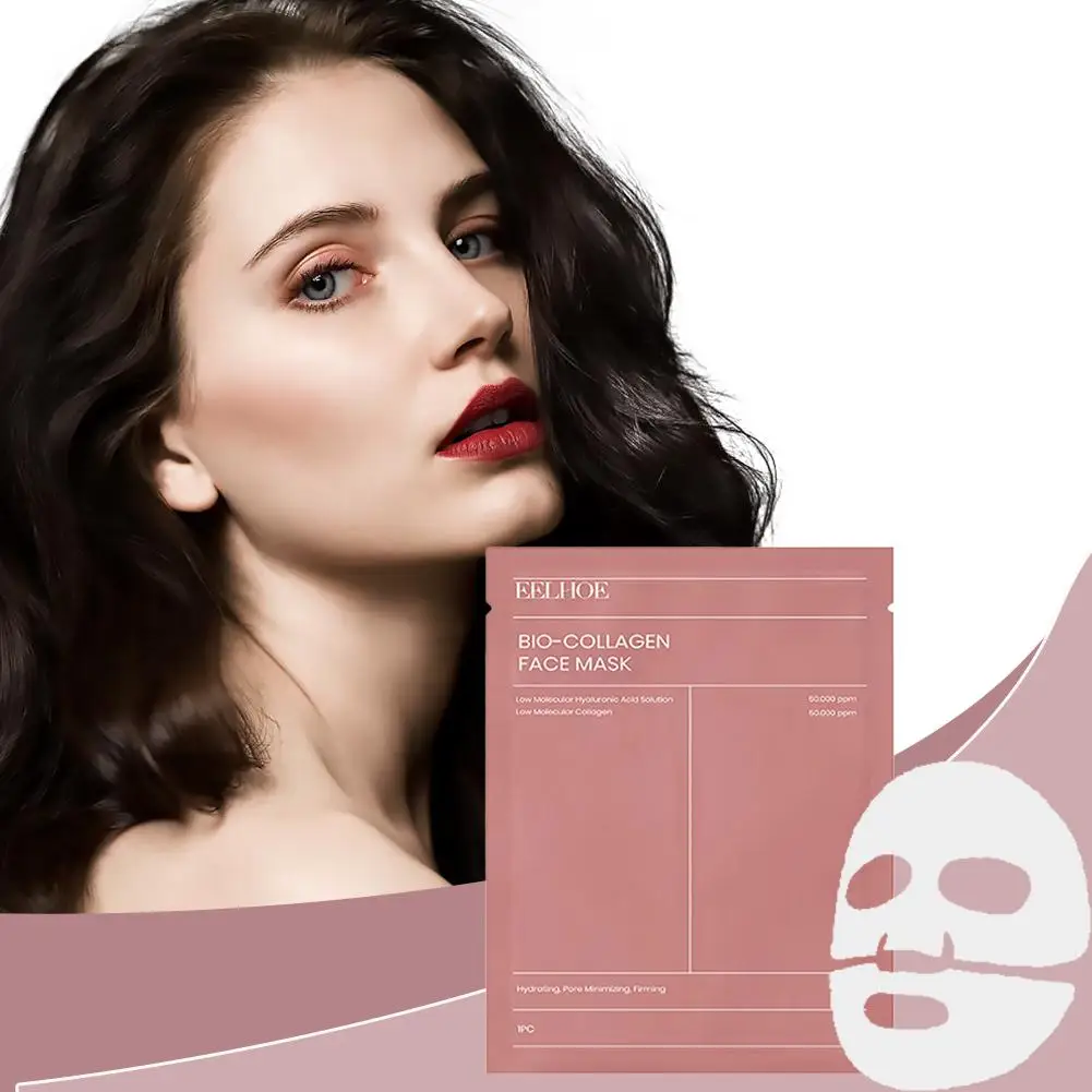 1/5/10PCs Bio Collagen Face Mask Shrink Pores Deep Hydrating Overnight Mask Moisturizing Refreshing Brightening Face Skin Care - Image 7