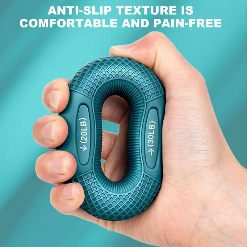 Silicone Finger Gripper Ring Hand Muscle Strengthener Ring Wrist Finger Trainer Exercise Carpal Expander Workout Fitness Device - Image 4