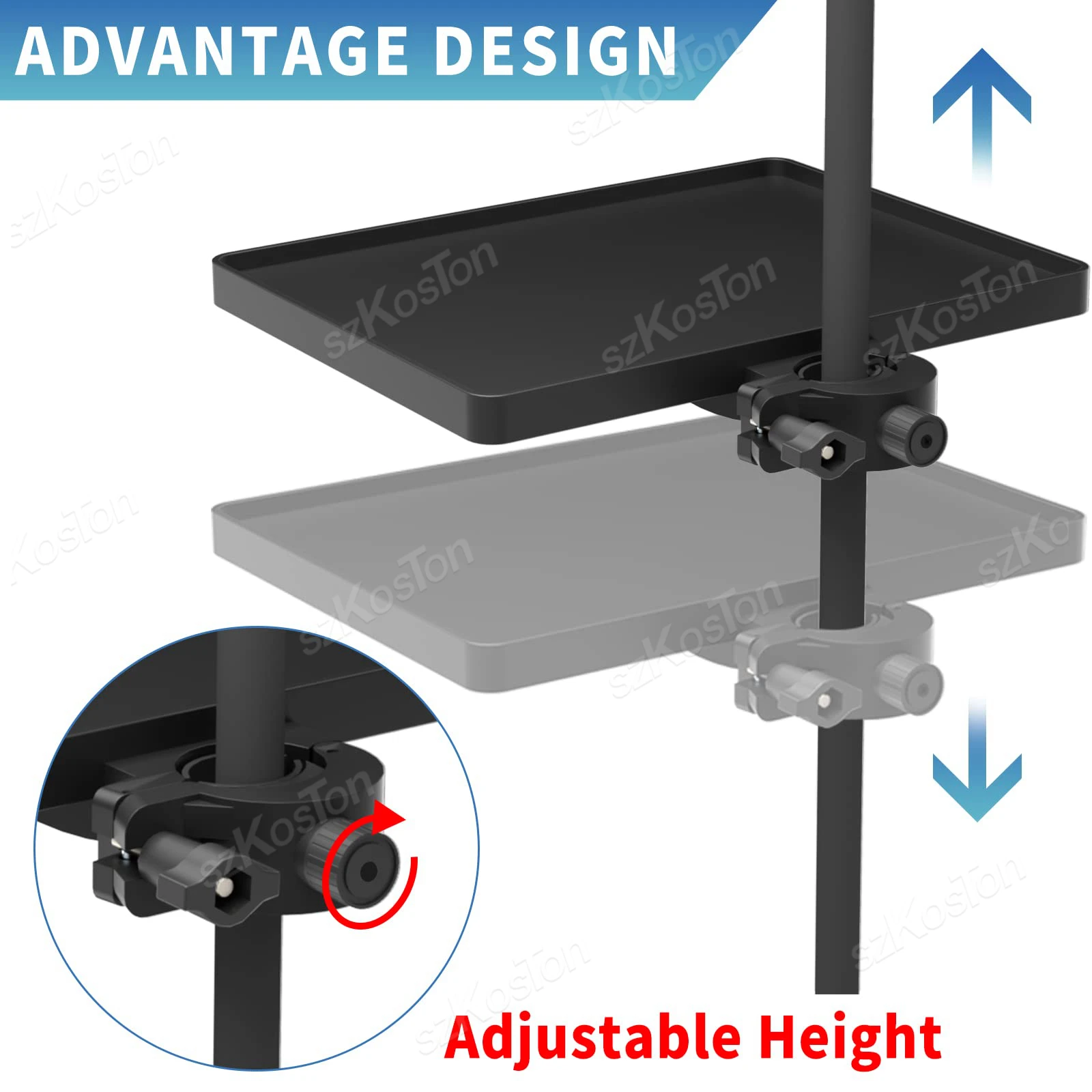 Universal Microphone Stand Tray High Quality Plastic Recording Sound Card Tray Live Streaming Music Stand Studio Mic Accessories - Image 3