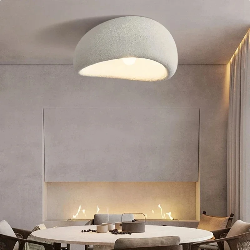 Nordic Wabi Sabi Led Ceiling Lamps Minimalist Ceiling Light for Living Room Modern Bedroom Home Decor ceiling chandelier Fixture - Image 5