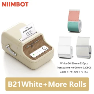 Niimbot B21 Mini Portable Thermal Label Printer Mini Adhesive Sticker Printers for Home Office For Mobile Phone NEW