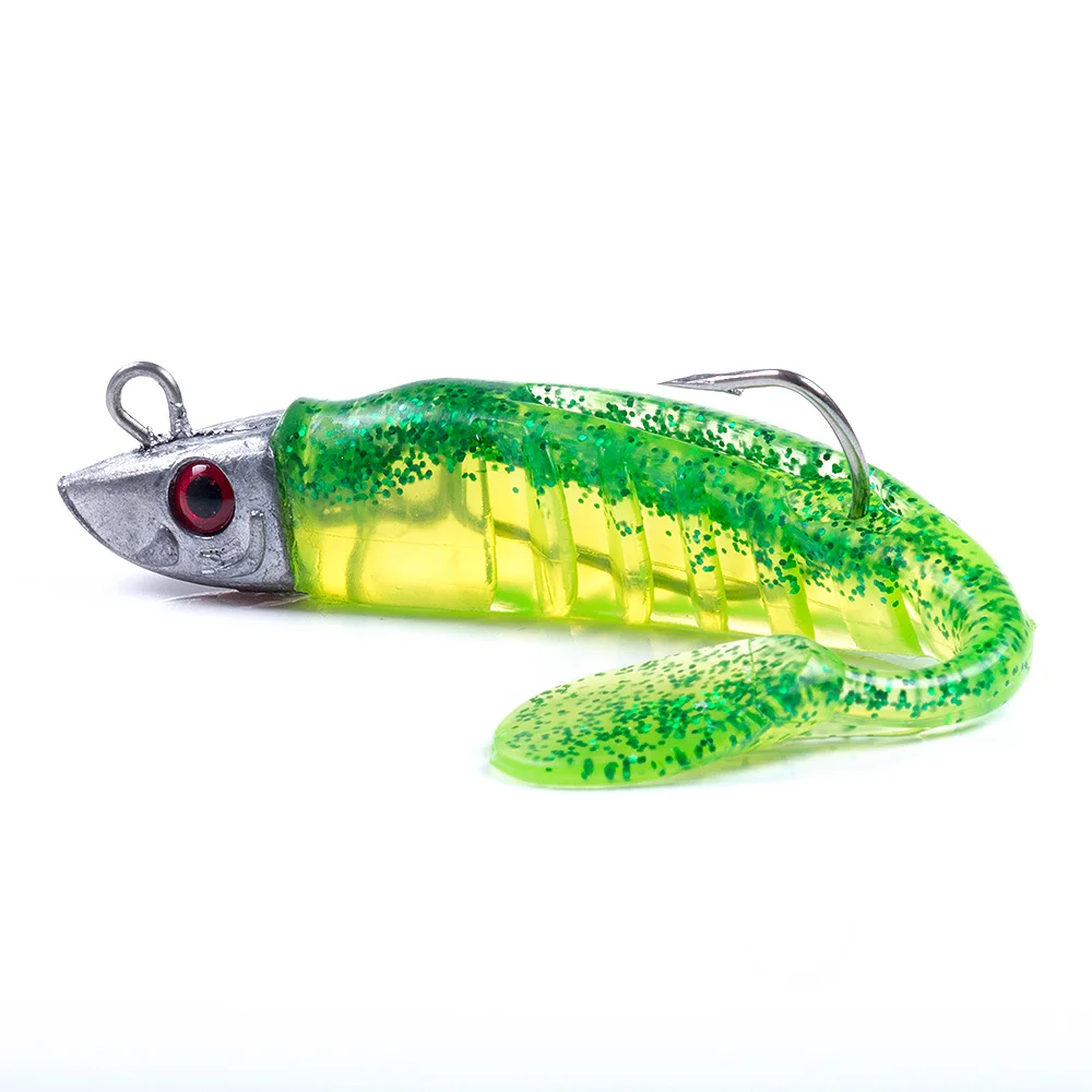 HENGJIA Jigging Head Soft Silicone Bait Wobblers 9cm15g 11cm 25g Sea Fishing Soft Lures Swimbait Peche For Bass Pike Leurre - Image 6