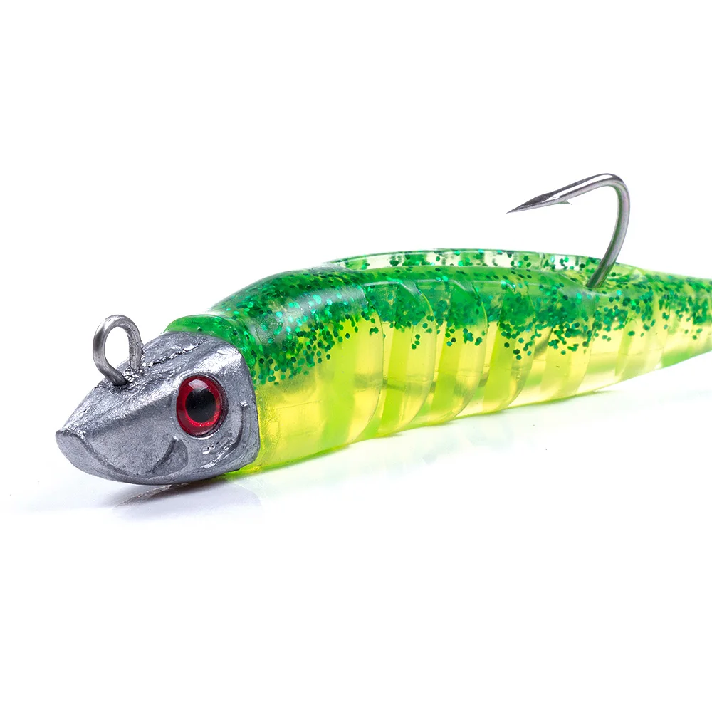 HENGJIA Jigging Head Soft Silicone Bait Wobblers 9cm15g 11cm 25g Sea Fishing Soft Lures Swimbait Peche For Bass Pike Leurre - Image 5