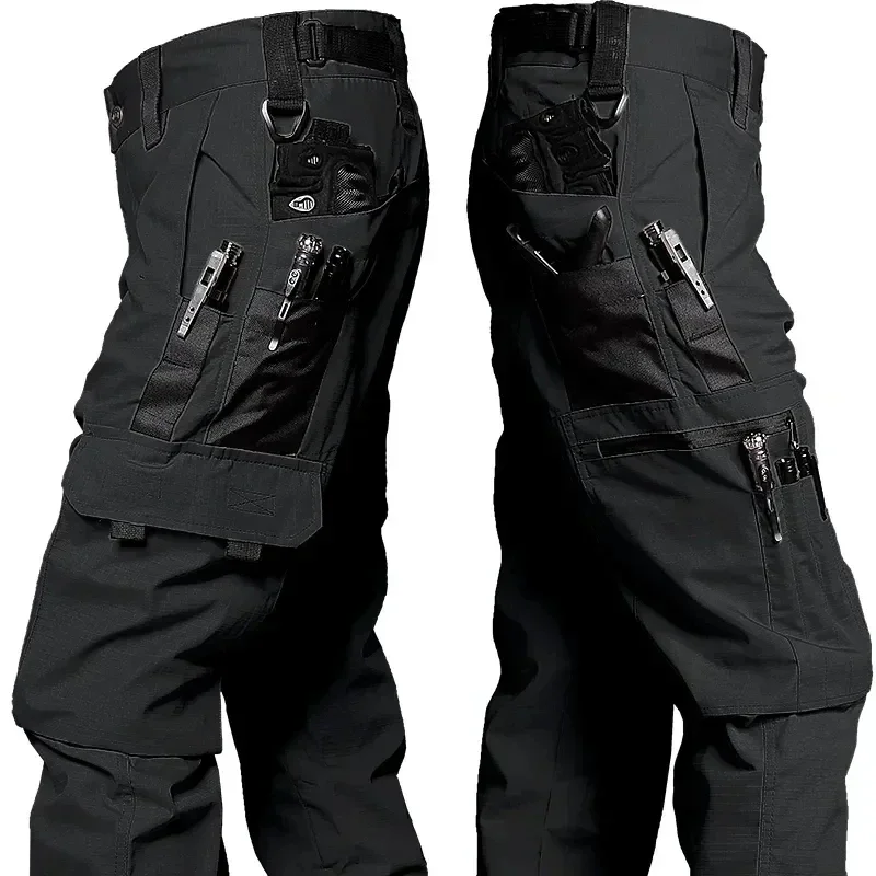 New Tactical Work Pants Men Outdoor Cargo Trousers Multi-pocket Waterproof Pant Autumn Spring Outdoor Workwear Hiking Trousers - Image 2