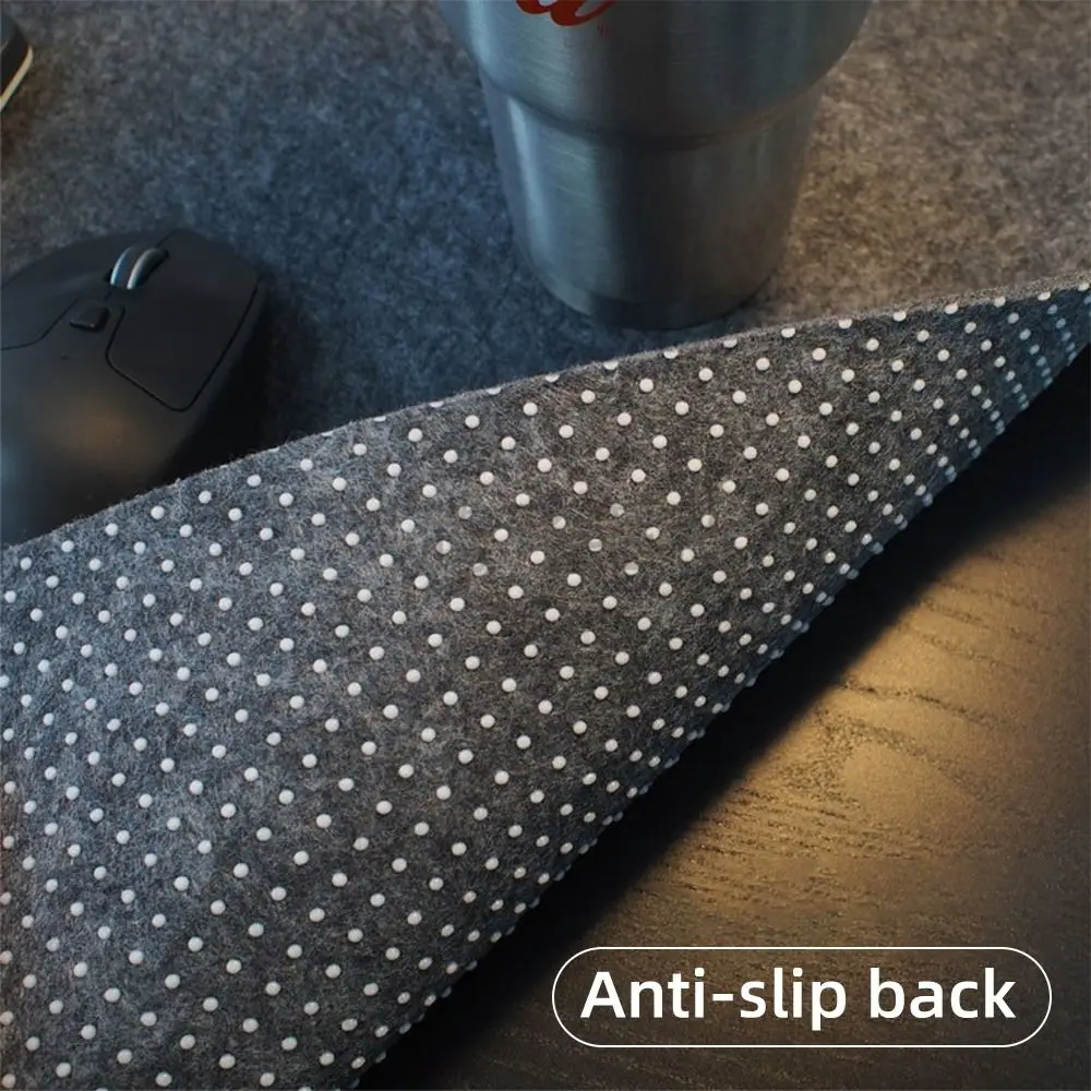 Gaming Accessories Wool Felt Mouse Pad Large Size Writing Mat Keyboard Mice Mat Non-slip Home Office Computer Desk Protector - Image 4