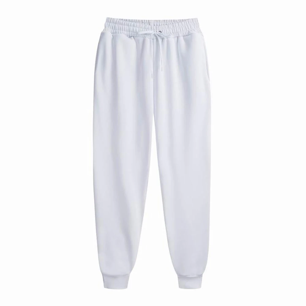 Men's Sweatpants Spring Autumn Fleece Pants Sport Long Pants Casual Drawstring Pockets Trousers Oversize Sweatpants For Men - Image 5