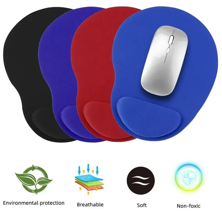 Ergonomic mouse pad with wrist rest, comfortable wrist support, non-slip mouse pad, wrist cushion, soft and comfortable - Image 2